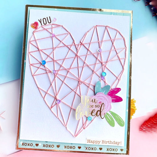 Heart Stitched Scrapbook